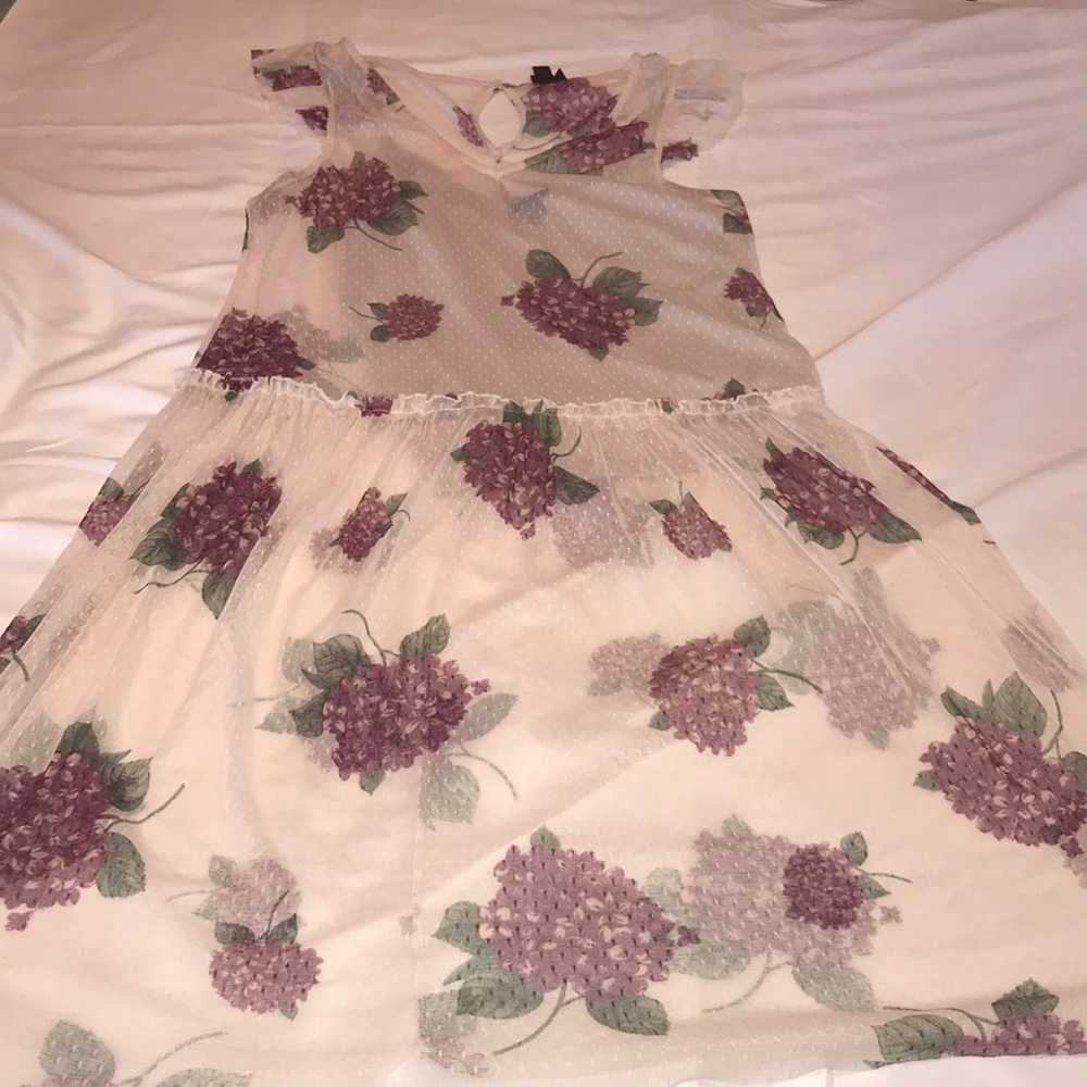 Sheer Floral Dress